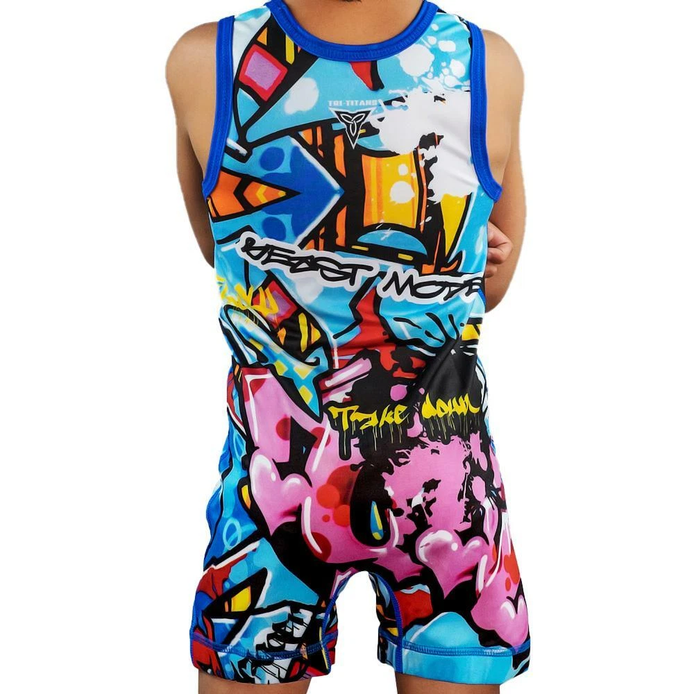 Graffiti wrestling shop shoes