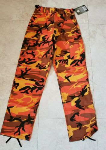 Cincinnati  Bengals orange CAMOUFLAGE CARGO PANTS NEW MENS X-large 39" x 43"  - Picture 1 of 1