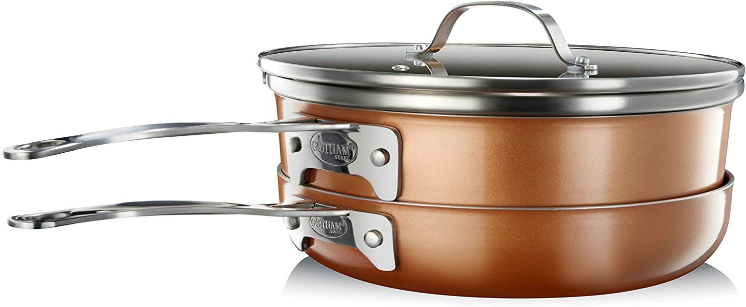 Gotham Steel 6 Piece Nonstick Stackable Bakeware Set - Copper