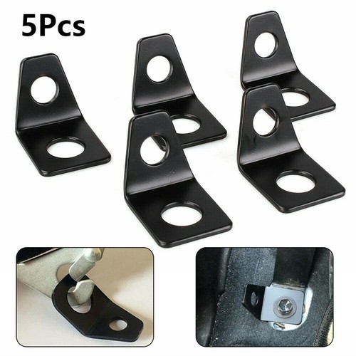 Seat Belt Mounting Brackets 90 Degree Angle L Bracket Hardware Set (5