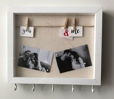 Schlüsselbrett / Personalisiert Schlüsselkasten Handgefertigt Pinnwand GESCHENK