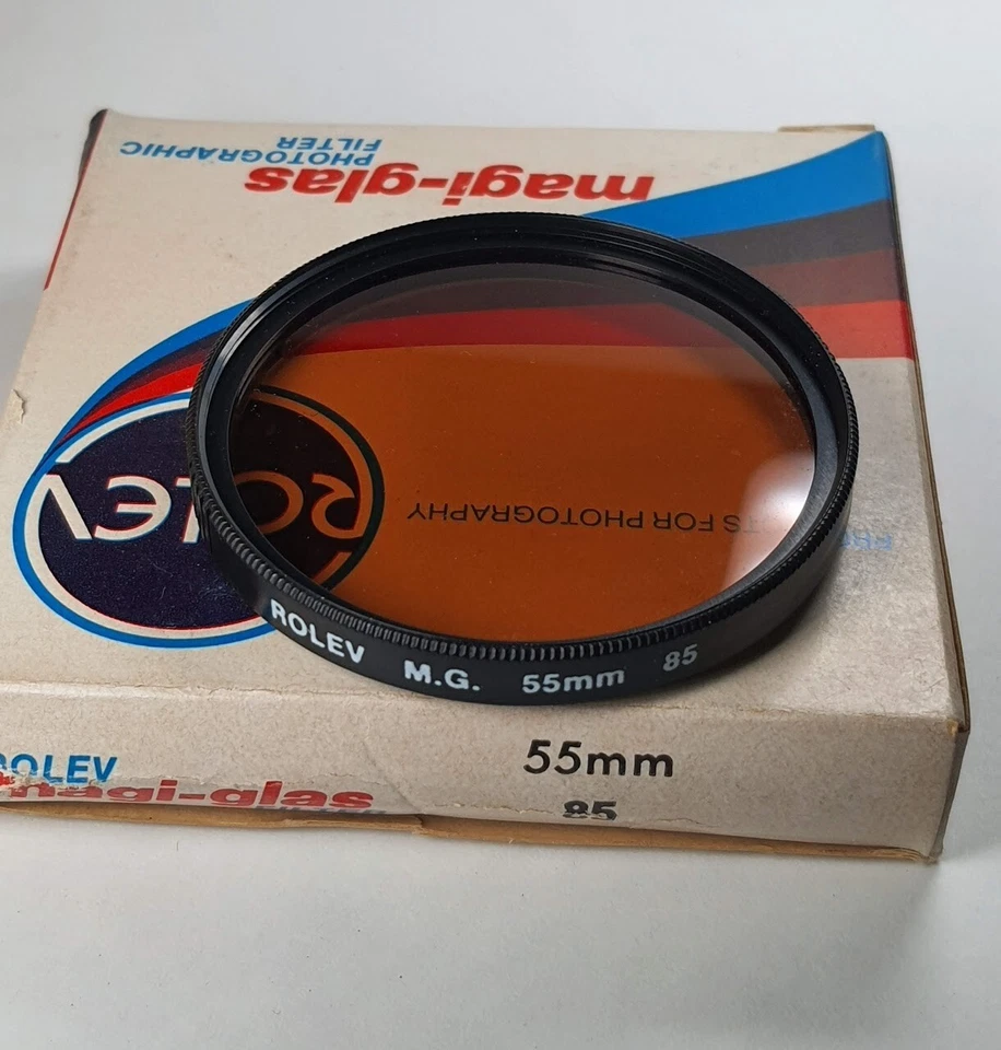 55mm 85A 85-A 85 A Color Conversion German magi Glass Lens Filter 55 mm E55 USA - Image 3 of 4