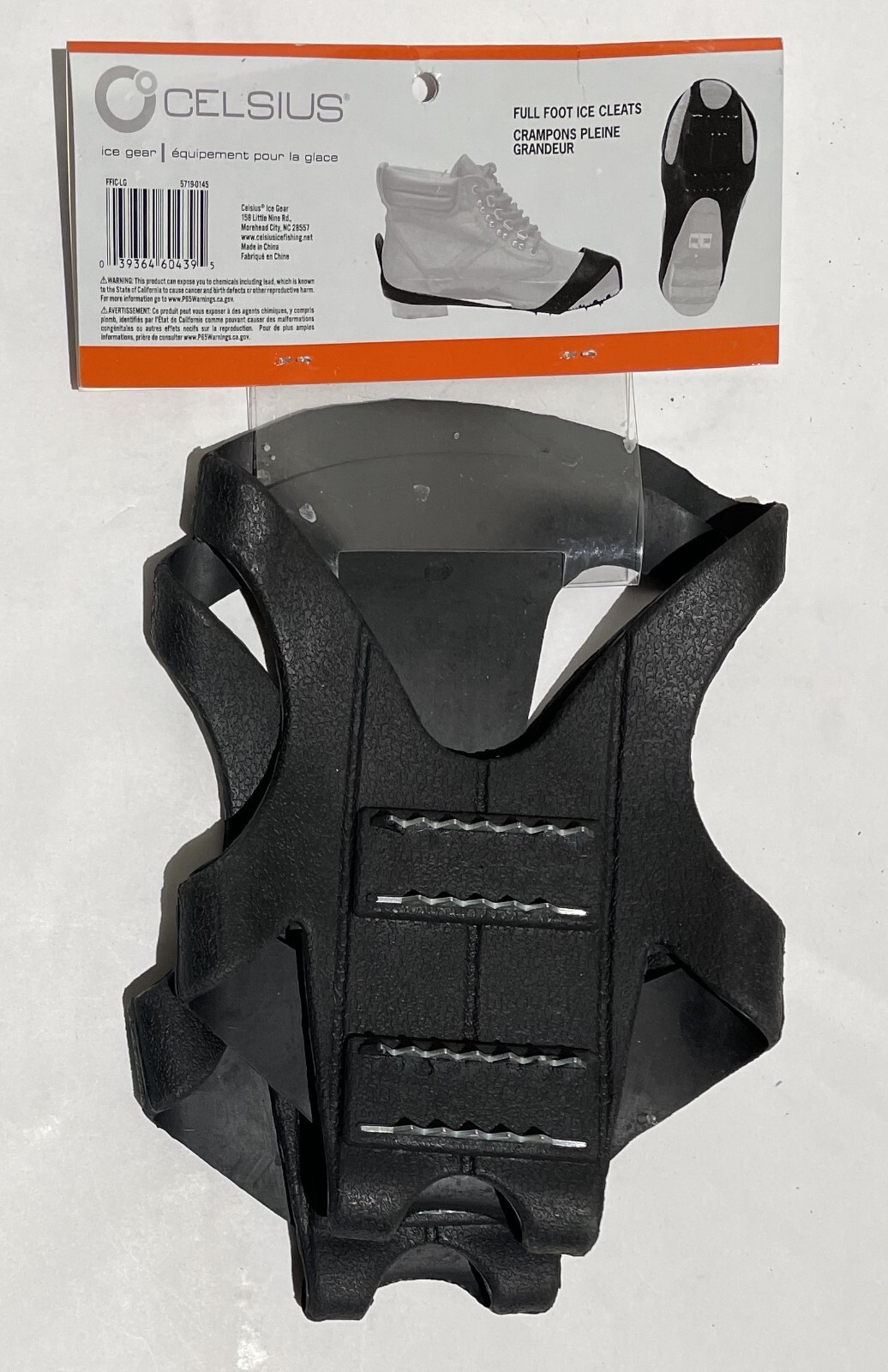Celsius® - Full Foot Ice Cleats - Size L - New
