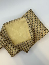 Nautica Silk Tie Gold Pattern