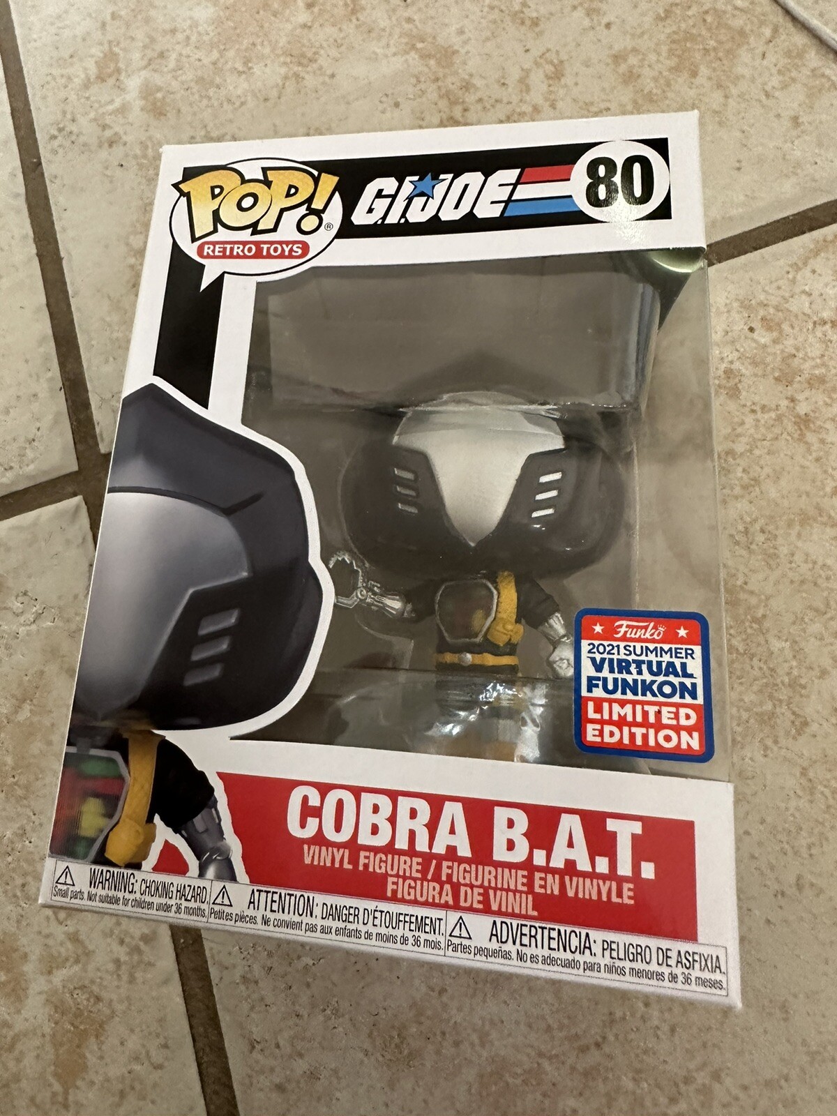 Funko Pop! Pegatina Funkon Virtual Retro Toys Gi Joe - Cobra Bat 80 Verano 2021