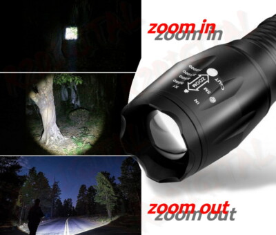 Esgofo Torcia LED Potente Professionale, 500000 Lumen Ricaricabile USB