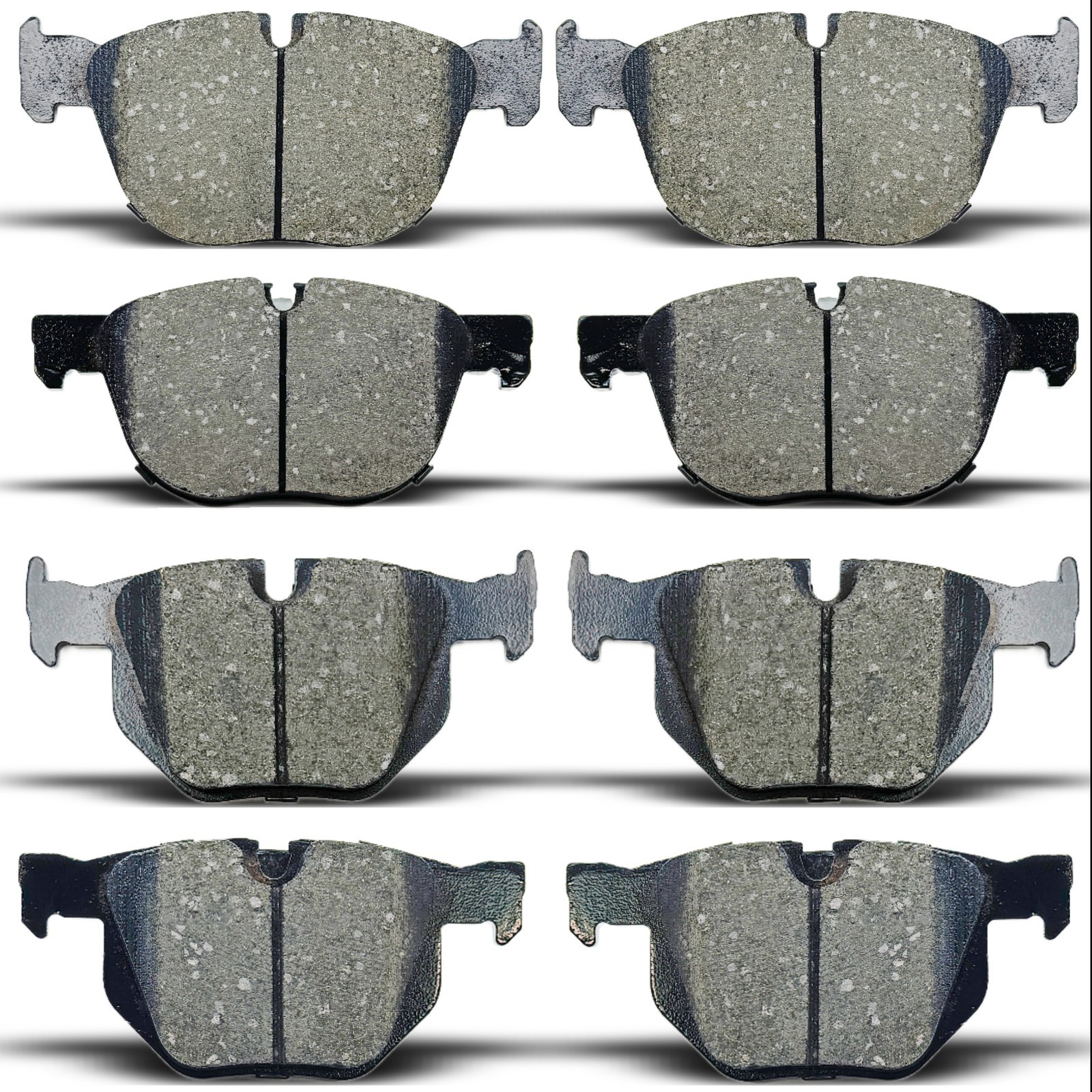 Front & Rear Ceramic Brake Pads Set Fit For 2007-2018 BMW X5, 2010--2019 BMW X6
