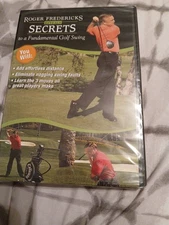 Roger Fredericks Reveals Secrets to a Fundamental Golf Swing SEALED DVD