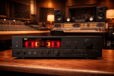 SANSUI RA-990 MARRÓN 🌈RaRe🌈 1983 Vintage Estéreo Reverberación Amplificador Cubierta