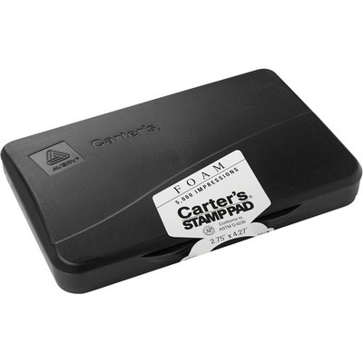 Carter's Stamp Pad Black Ink (21381) 166850 Black Ink Pad Rubber Stamp Foam Eco