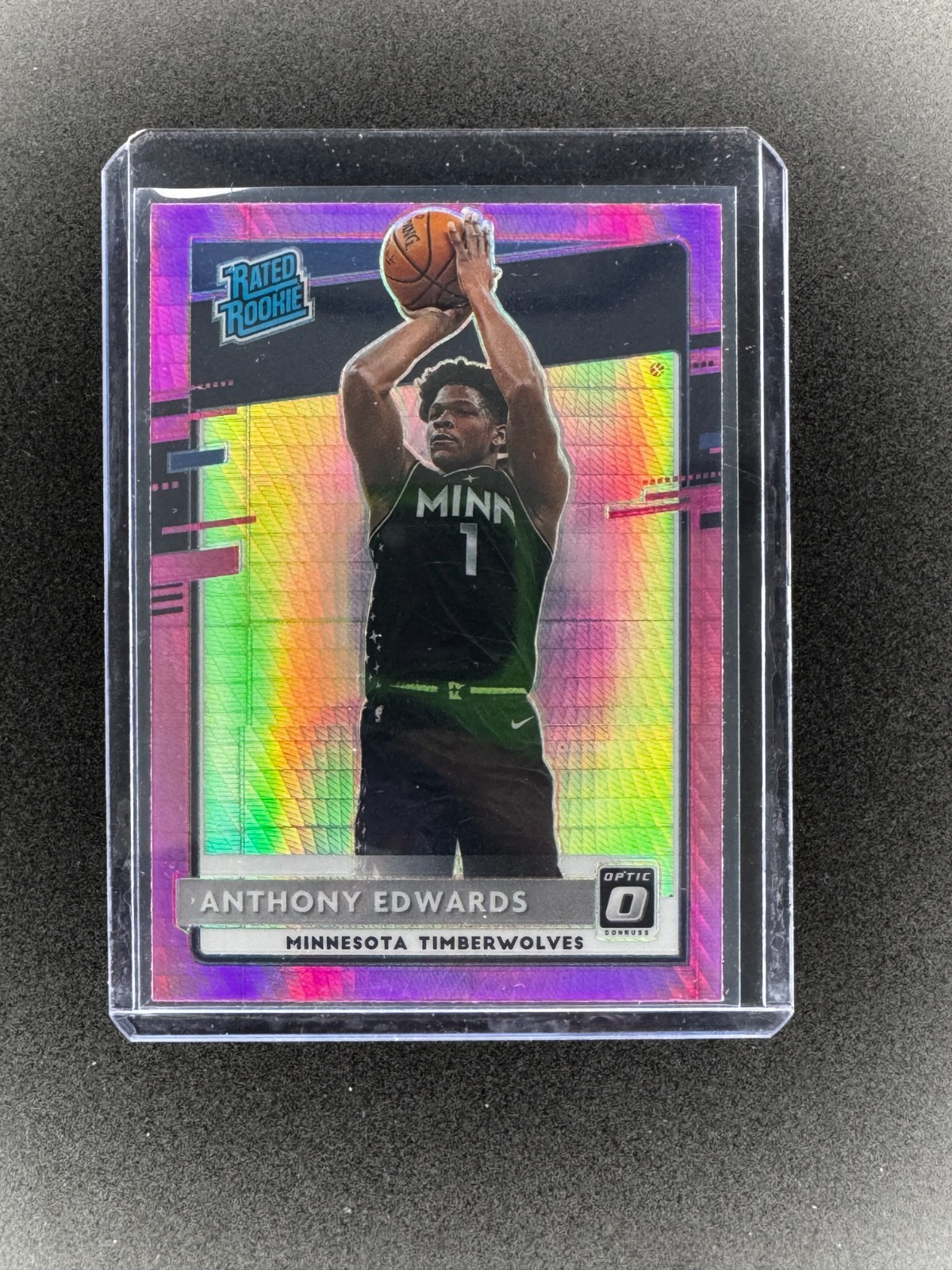 2020-21 Panini Donruss Optic - Rated Rookie Anthony Edwards #151 Pink Hyper