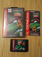 Teenage Mutant Ninja Turtles: Tournament Fighters (Sega Genesis, 1993) w/ Manual
