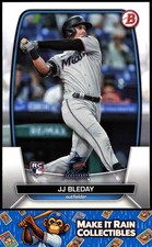 JJ Bleday 2023 Bowman #33 Miami Marlins Rookie RC