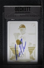 BAS 2013 Bowman Printing Plate Yellow 1/1 Eury Perez #219 Authentic Auto ow6