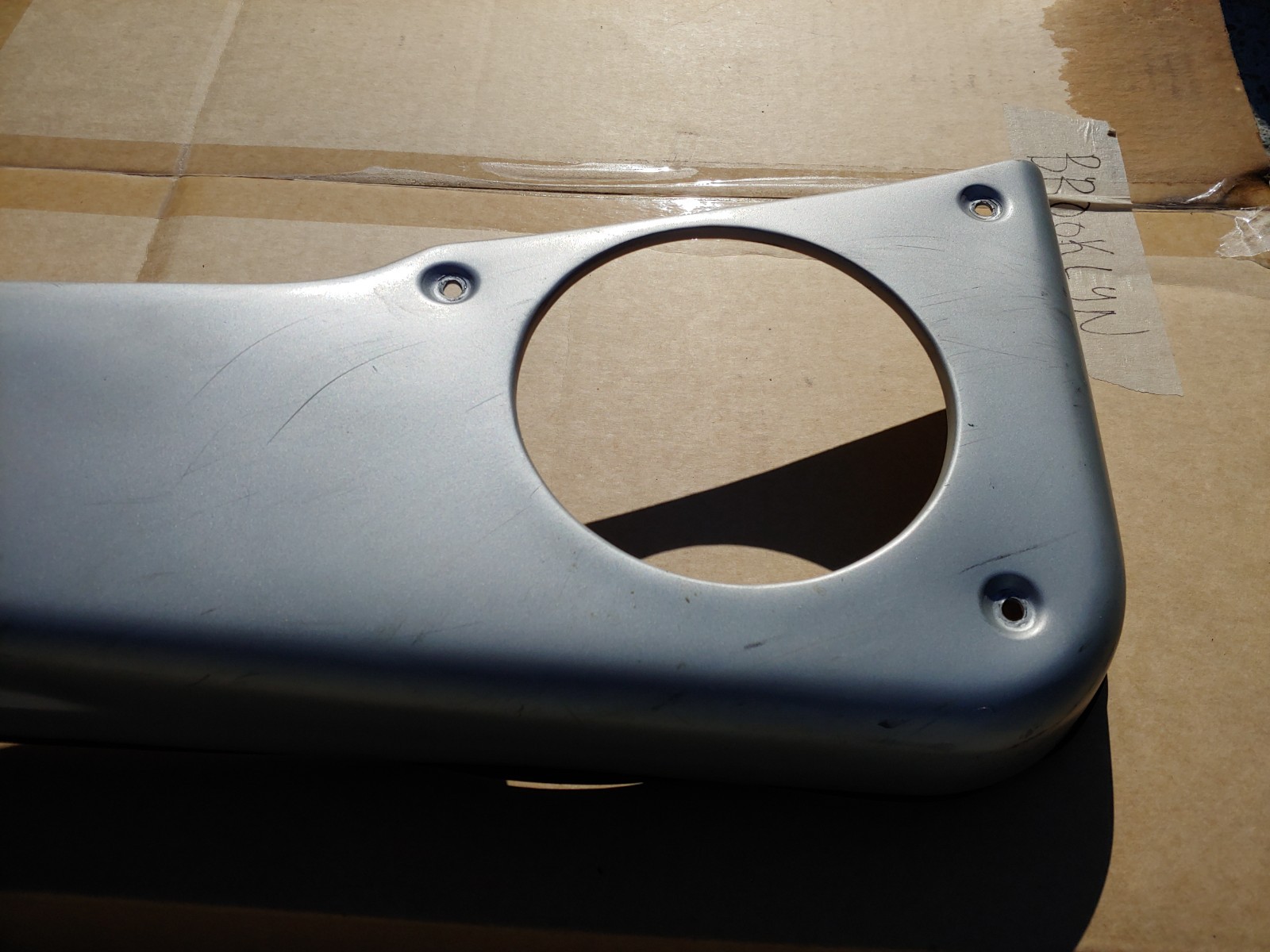 Ferrari 360 Modena OEM LH Door Panel Pocket Trim Cover Metallic Silver