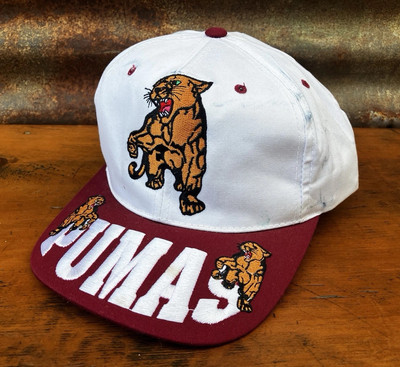 90s St. Joseph s Pumas Baseball Cap Strap Back Hat College Basketball 1990s