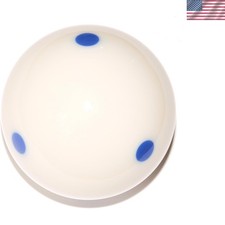 6 Dots - Spot Pool - Billiard Practice Training Cue Ball 6 oz - 2 1/4" Blue