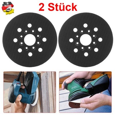DE 2X Klett-Schleifteller für Bosch 125 mm, GEX 125-1 AE, PEX 220 A, PEX 220 AE