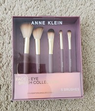 Anne Klein Face  Eye Makeup Brush Set -5      Collection - Foundation, Conceal