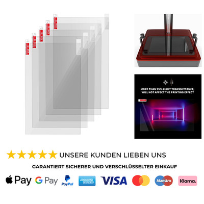 Displayschutzfolie 8,9 Zoll LCD Resin 3D Drucker Saturn Photon Mono X V