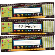 Name Tags for Classroom,40pcs Desk Nameplates,Waterproof Multipurpose Manuscr...
