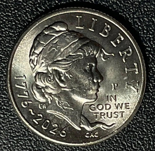 Emerging Liberty Dime 1776-2026 P, with DIE CRACK UNDER BUST ERROR