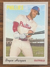 2019 Topps Heritage High Number - 1970 Cloth Stickers Bryce Harper #22