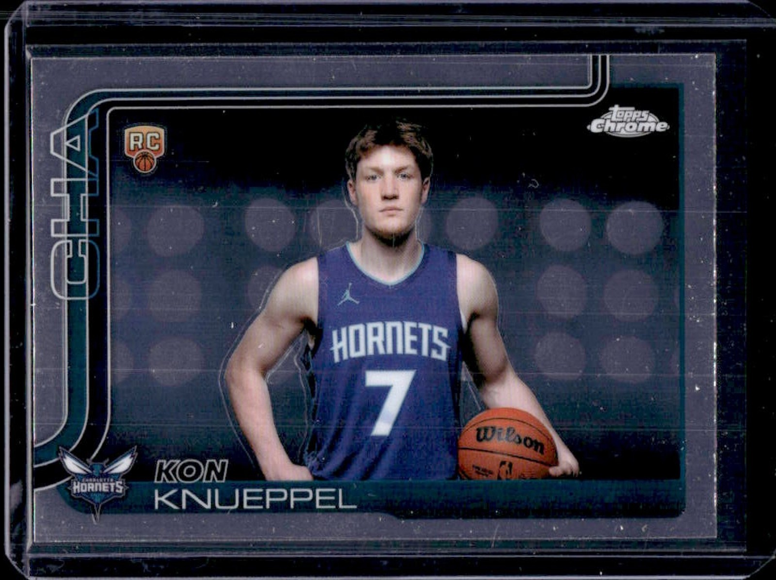 2025-26 Topps Chrome Kon Knueppel Image Variation RC SSP #254 Hornets