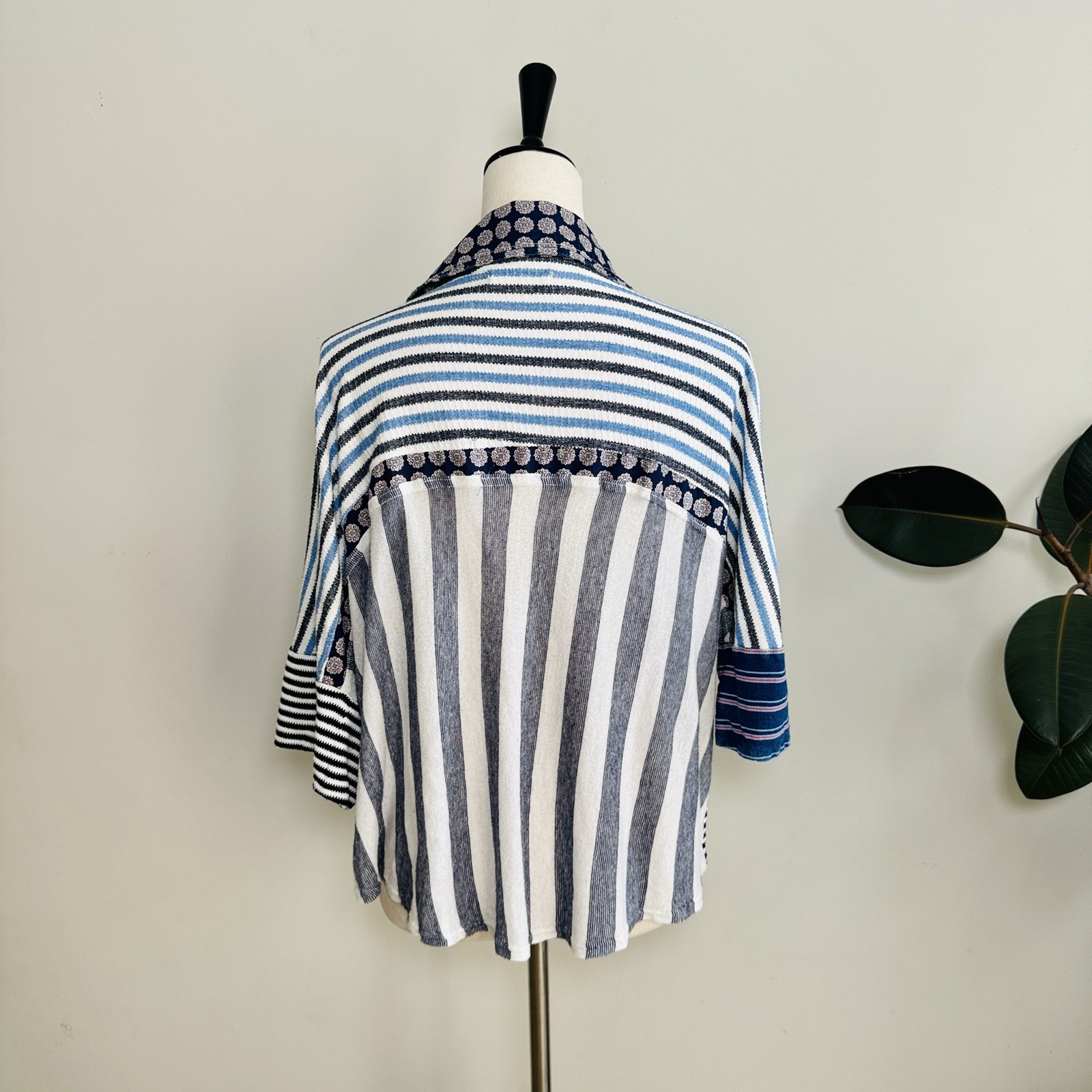 We The Free Multi Pattern Patchwork Oversized Cro… - image 6