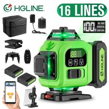 16 Lines 4D Laser Level 360° Green Auto Self Leveling Rotary Cross Measure UK
