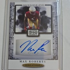 SAGE 2021 Premier Draft Football Max Roberts Rookie Autograph #A185