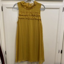 Love riche No Sleeve Mini Dress Size L Mustard Yellow