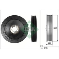Riemenscheibe, Kurbelwelle Schaeffler INA 544 0150 10