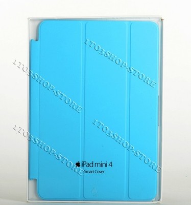 Authentic Original Apple Smart Cover Flip for iPad Mini 4 Blue MKM12ZM/A NEW BOX