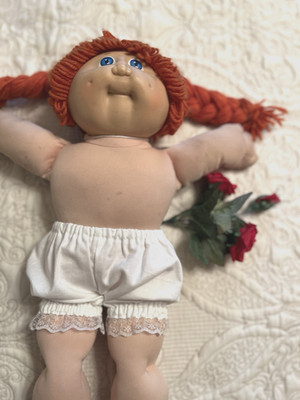 White Fancy Bloomers sized for 16 - 18  Cabbage Patch & Similar Thick Body Dolls