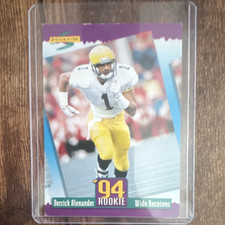 Score 1994 Derrick Alexander Cleveland Browns #281 NFL Football Rookie Card. rookie card picture