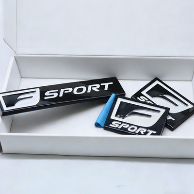 3x Glossy Black F-Sport Emblem Fender Rear Side Badge For IS-F GS F RC IS250 350