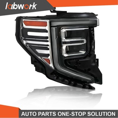 Labwork LED Headlight For 2022 2023 2024 GMC Sierra 1500 SLT/Denali Black Right