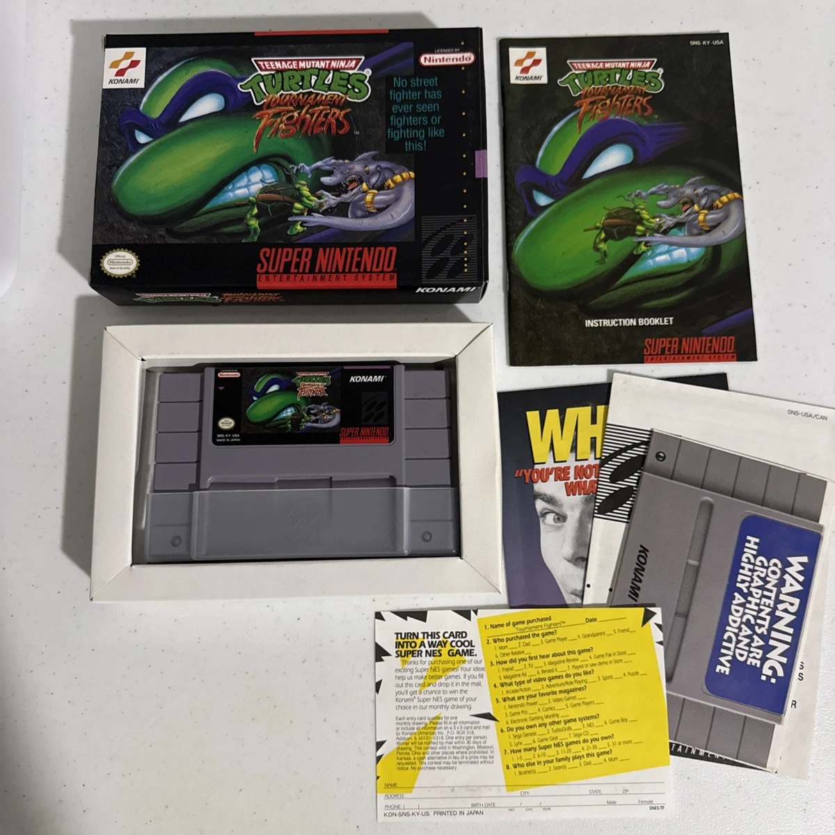 Teenage Mutant Ninja Turtles: Tournament Fighters Fighting Video