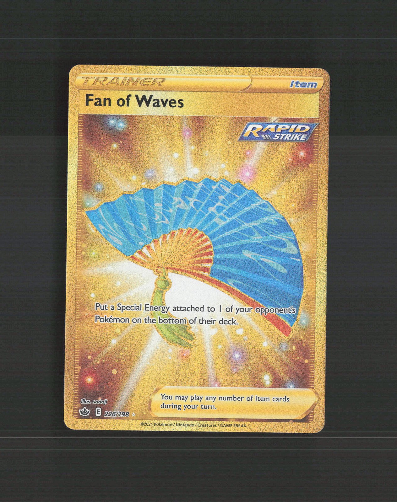 Fan of Waves 226/198 Chilling Reign Full Art Secret Rare Holo Pokemon Card NM