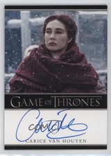 2019 Game of Thrones Inflexions Bordered Carice Van Houten Melisandre Auto 06bg