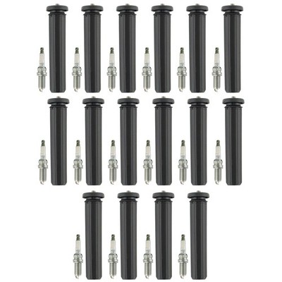 NGK 16 Laser Iridium Spark Plugs & Denso Coil Boot Kit for Ram 2500 6.4 V8 VIN J