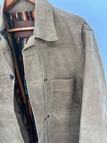 Freenote Cloth RJ-1 Riders Jacket Rust Brown L NWT Yellowstone Kayce Dutton USA image 3