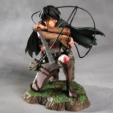 Anime Attack On Titan Captain Levi Ackerman Battle action Figure Statue Toy Gift