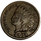 1903 Indian Head Cent Penny Good Condition 1c One Cent US Coin- 3606