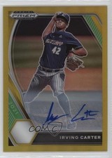 2021 Panini Prizm Draft Picks Gold 1/10 Irving Carter #PDP152 Auto 4ns
