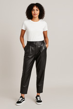 A New Day Women  s Faux Leather Pants   Size 12   Black   NWT