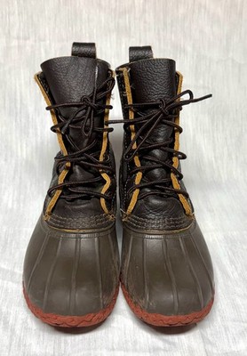 L.L. Bean Boots 8M Brown Leather Duck Boots
