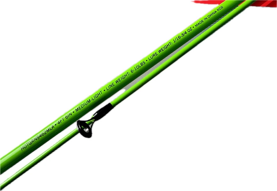 Carrete giratorio 13 CODE NEON 2000 con varilla de luz mediana ZEBCO HOTCAST de 4,5 pies Foto 4 de 4