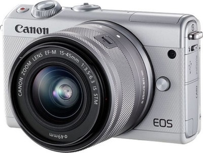 Canon EOS M100 White Mirrorless Camera with 22mm F2 STM Lens
